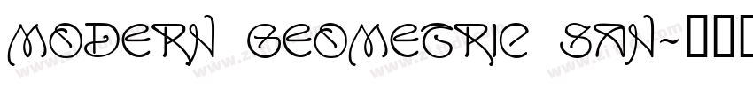 Modern Geometric San字体转换